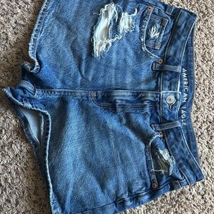 American Eagle Outfitters Ripped Denim Jean Shorts